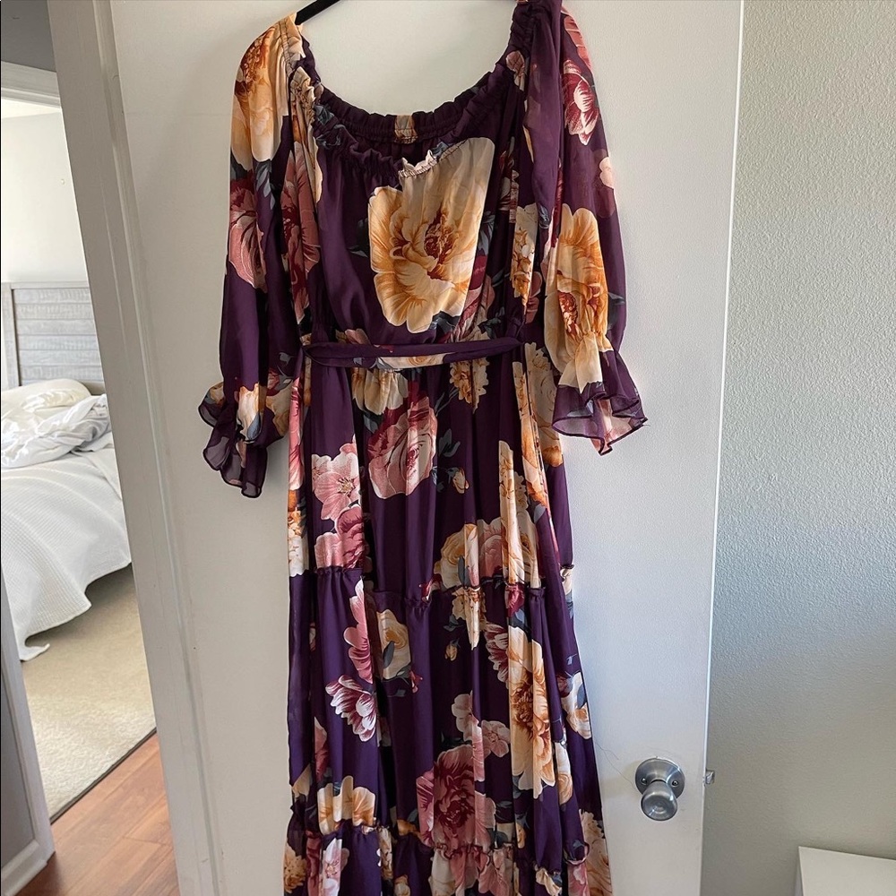 Baltic Born Floral Plum Dress